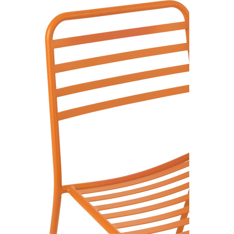 CHAISE DE JARDIN LIGNÉ MET OR (50x56x81cm) 