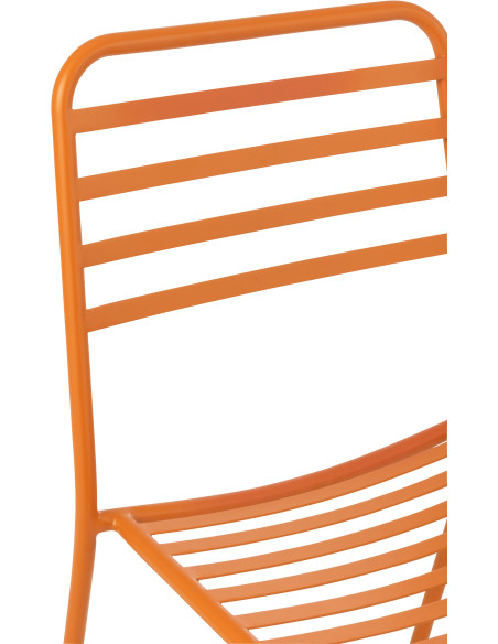 CHAISE DE JARDIN LIGNÉ MET OR (50x56x81cm) 