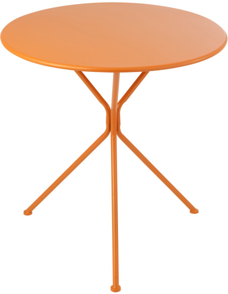 TABL JARD TRIPOD RND MET OR L (70x70x72cm) 