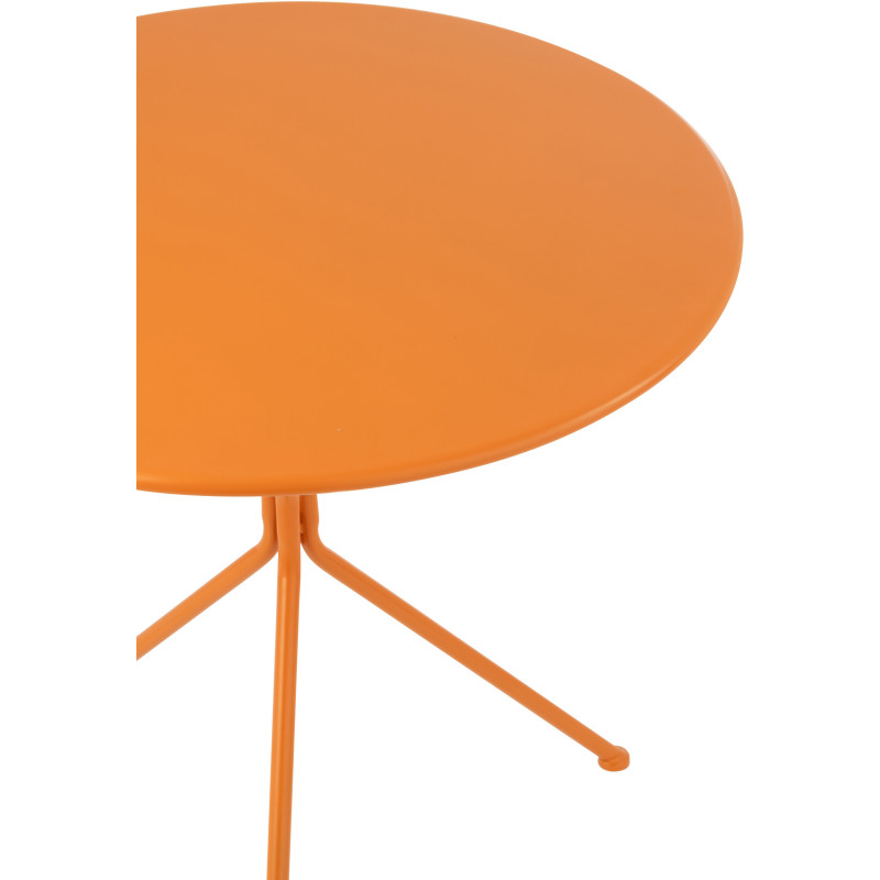 TABL JARD TRIPOD RND MET OR L (70x70x72cm) 