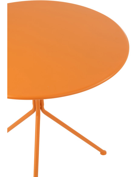 TABL JARD TRIPOD RND MET OR L (70x70x72cm) 
