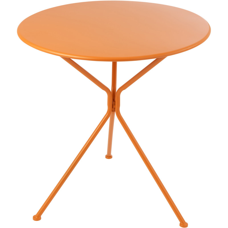 TABL JARD TRIPOD RND MET OR L (70x70x72cm) 