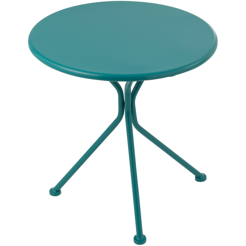 TABL JARD TRIPOD MET TURQ S (45x45x50cm) 