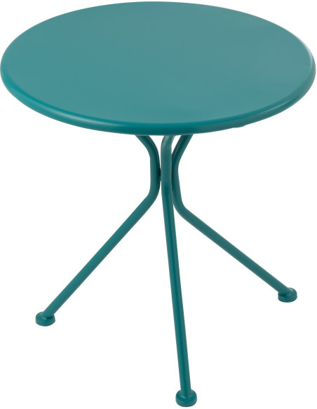 TABL JARD TRIPOD MET TURQ S (45x45x50cm) 