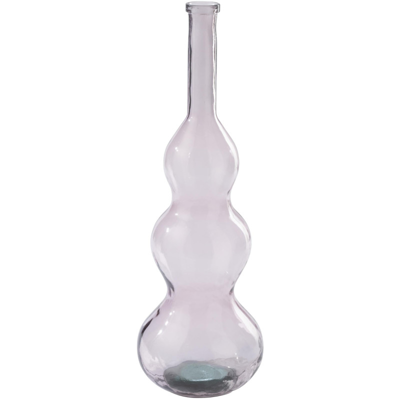 VASE VERRE ROSE CLAIR (33x33x100cm) 