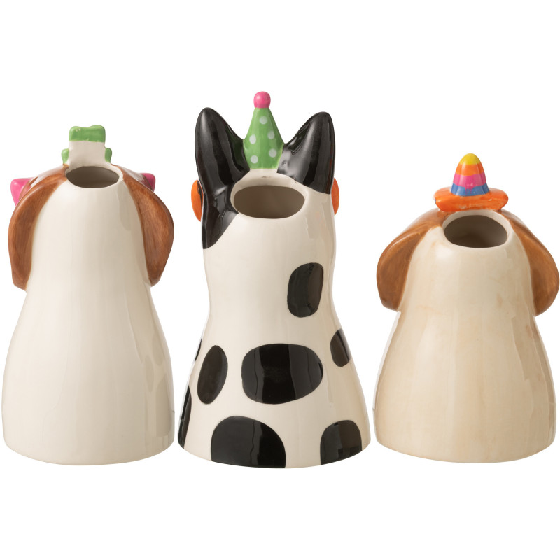 VASE CHIEN LUNET MIX ASS3 (12,5x12,5x22,5cm) 