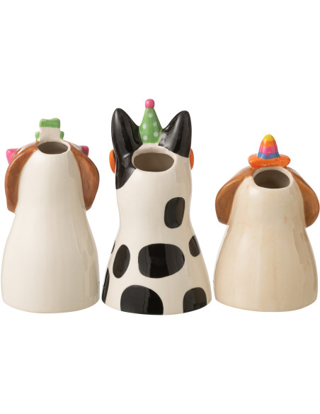 VASE CHIEN LUNET MIX ASS3 (12,5x12,5x22,5cm) 