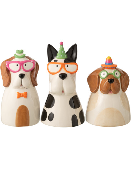 VASE CHIEN LUNET MIX ASS3 (15,5x15x28,5cm) 