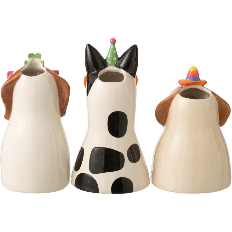 VASE CHIEN LUNET MIX ASS3 (15,5x15x28,5cm) 