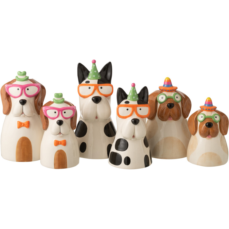 VASE CHIEN LUNET MIX ASS3 (15,5x15x28,5cm) 