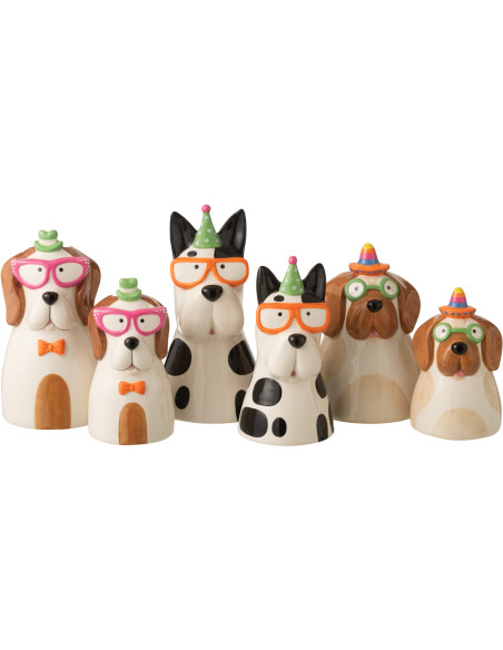 VASE CHIEN LUNET MIX ASS3 (15,5x15x28,5cm) 