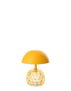 LAMPE LED CHAMPIGNON FER JAU (13,5x13,5x15,7cm) 
