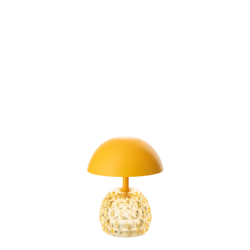 LAMPE LED CHAMPIGNON FER JAU (13,5x13,5x15,7cm) 