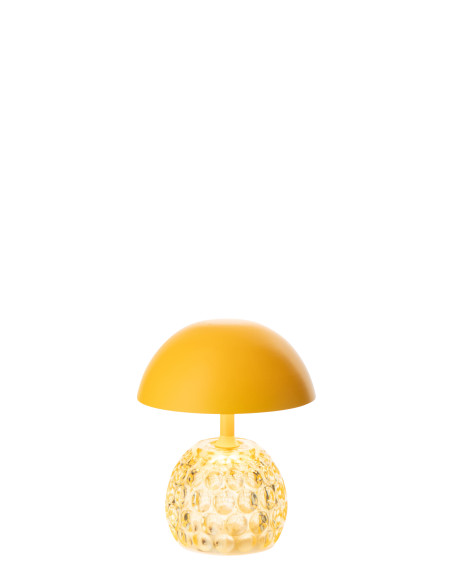 LAMPE LED CHAMPIGNON FER JAU (13,5x13,5x15,7cm) 