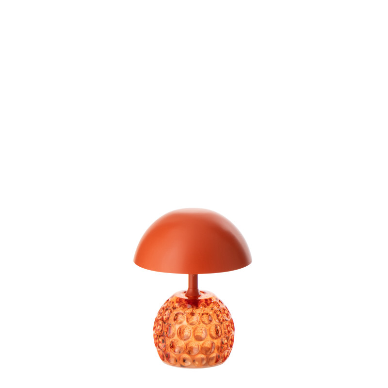 LAMPE LED CHAMPIGNON FER OR (13,5x13,5x15,7cm) 