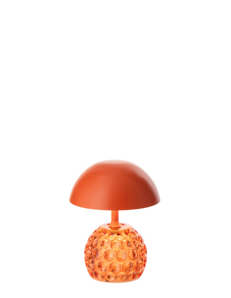 LAMPE LED CHAMPIGNON FER OR (13,5x13,5x15,7cm) 