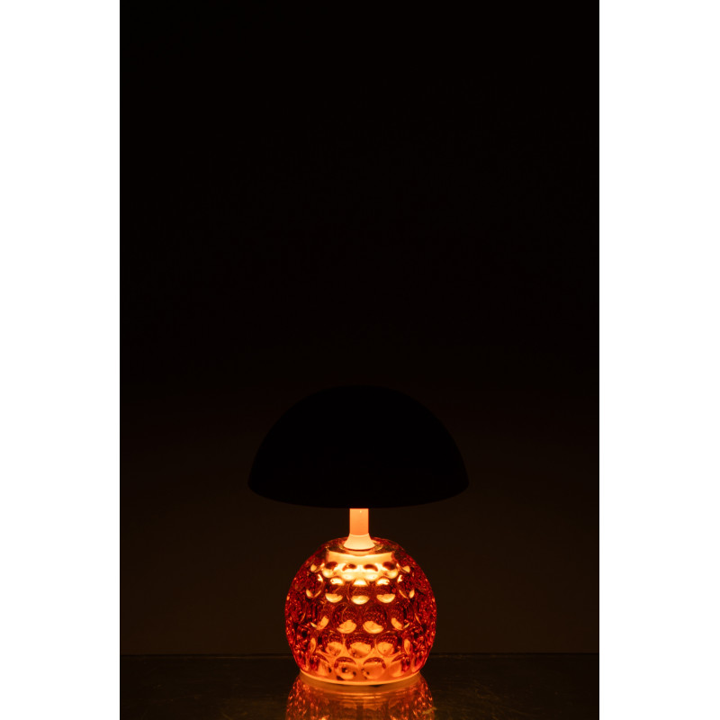 LAMPE LED CHAMPIGNON FER OR (13,5x13,5x15,7cm) 