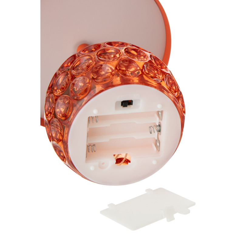 LAMPE LED CHAMPIGNON FER OR (13,5x13,5x15,7cm) 