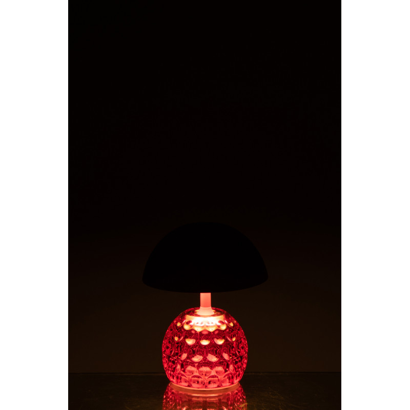 LAMPE LED CHAMPIGNON FER ROS (13,5x13,5x15,7cm) 