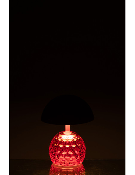 LAMPE LED CHAMPIGNON FER ROS (13,5x13,5x15,7cm) 