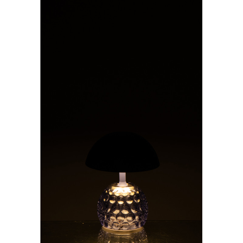 LAMPE LED CHAMPIGNON FER BL (13,5x13,5x15,7cm) 