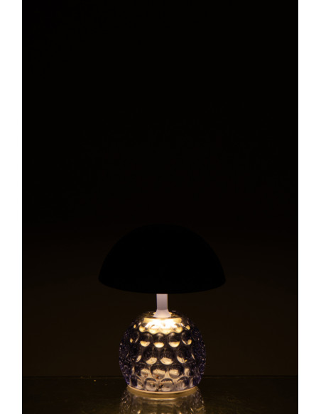 LAMPE LED CHAMPIGNON FER BL (13,5x13,5x15,7cm) 