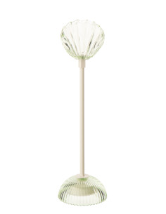 LAMPE LED SHELL FER VRT/BLA M (9,5x9,5x37cm) 