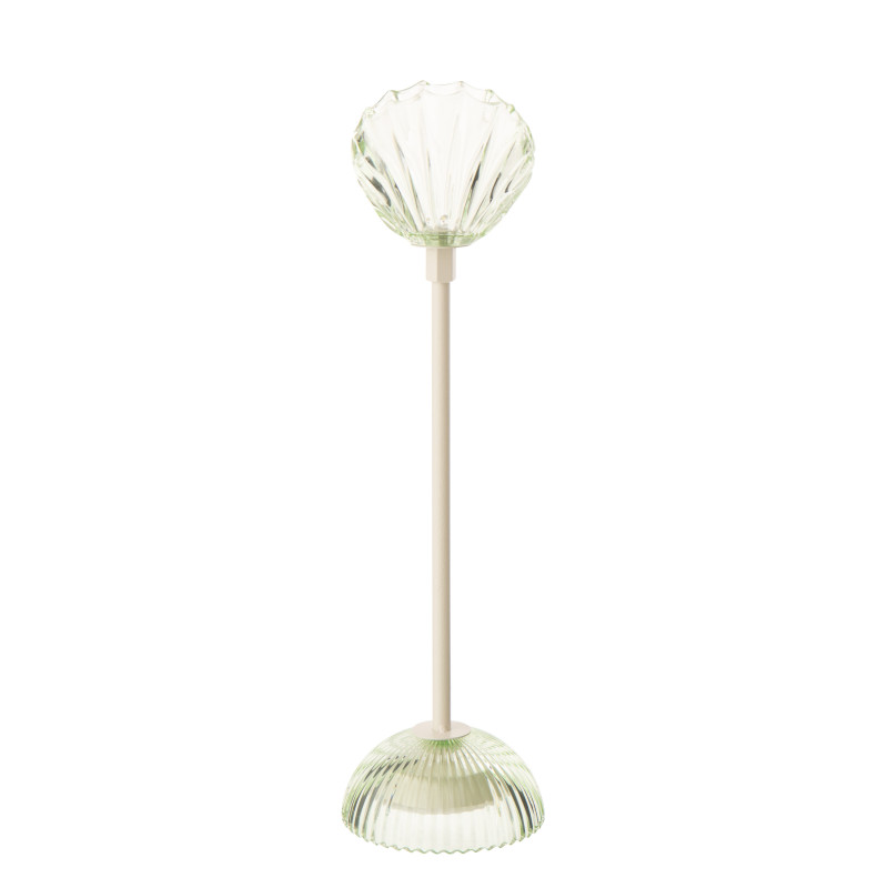 LAMPE LED SHELL FER VRT/BLA M (9,5x9,5x37cm) 