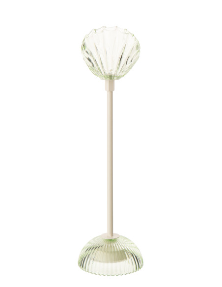 LAMPE LED SHELL FER VRT/BLA M (9,5x9,5x37cm) 