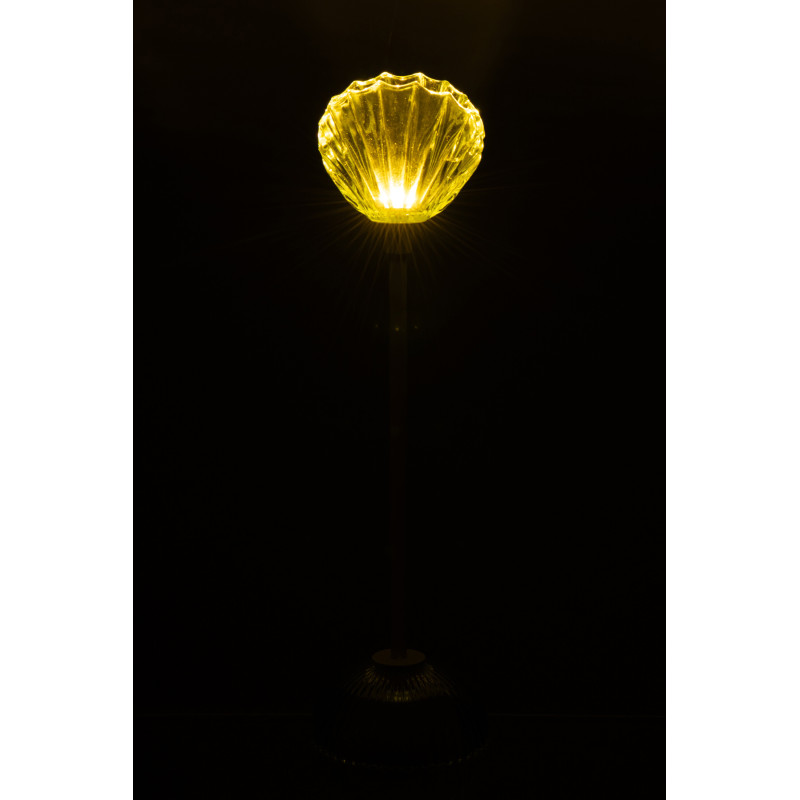 LAMPE LED SHELL FER VRT/BLA M (9,5x9,5x37cm) 