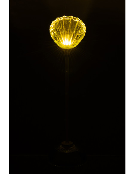 LAMPE LED SHELL FER VRT/BLA M (9,5x9,5x37cm) 