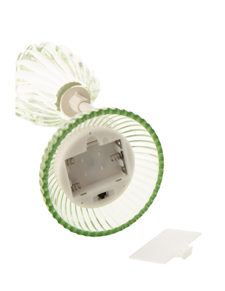 LAMPE LED SHELL FER VRT/BLA L (20x10,5x32cm) 