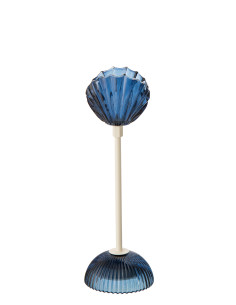 LAMPE LED SHELL FER BL/BLA S (9,5x9,5x31cm) 