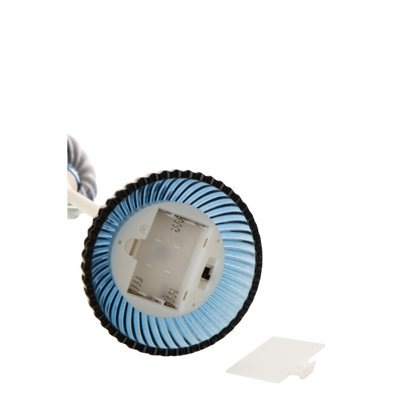 LAMPE LED SHELL FER BL/BLA M (9,5x9,5x37cm) 