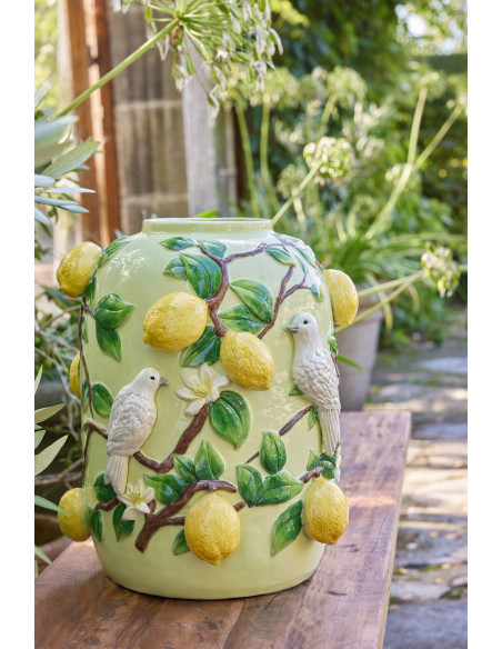 VASE OIS/CITRO CÉRAM VRT/JAU S (30x30x35,5cm) 
