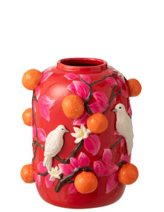 VASE OIS/ORAN CÉRAM ROS/OR S (30x30x35,5cm) 