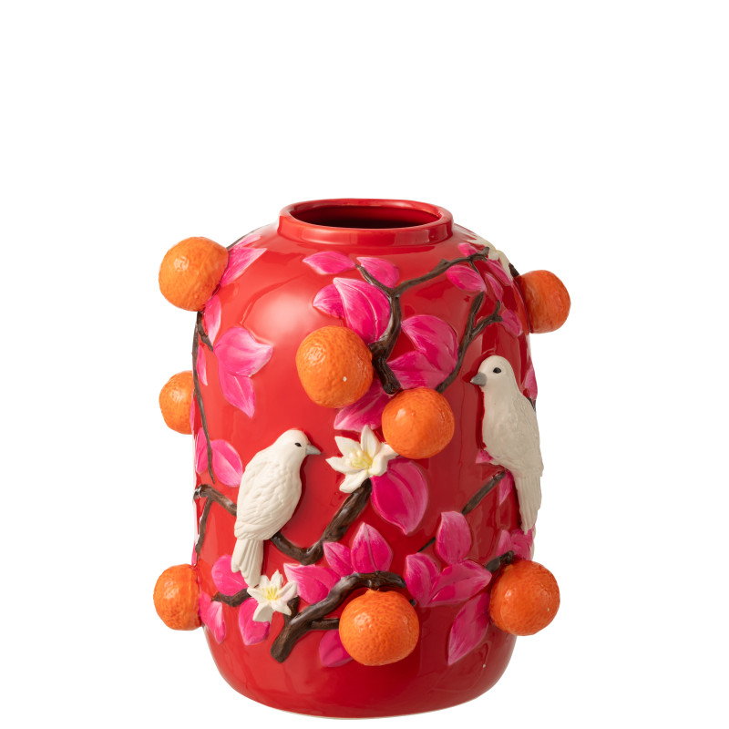 VASE OIS/ORAN CÉRAM ROS/OR S (30x30x35,5cm) 