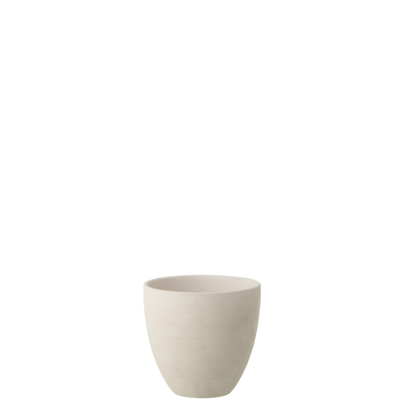 CACHEPOT ROND CÉRAMIQUE BLA M (20x20x19cm) 