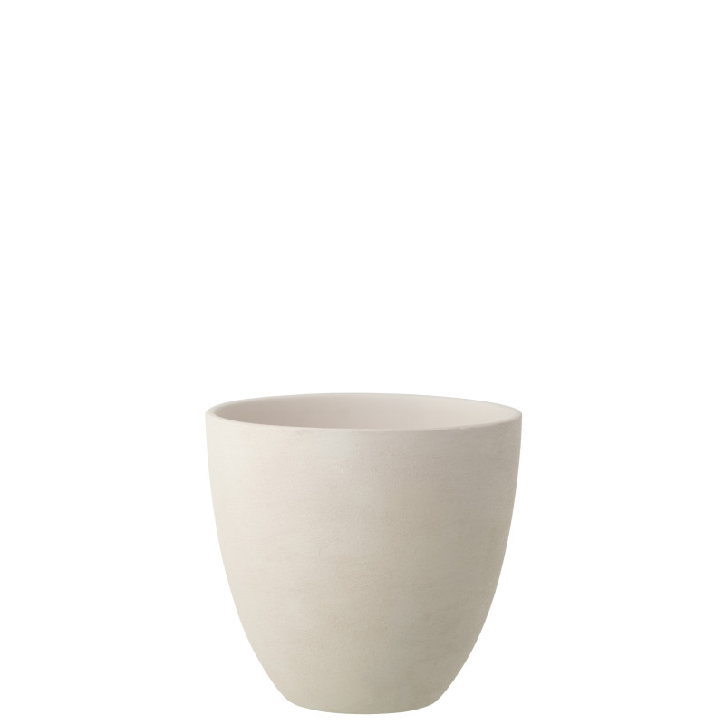 CACHEPOT ROND CÉRAMIQUE BLA L (30,5x30,5x29,5cm) 