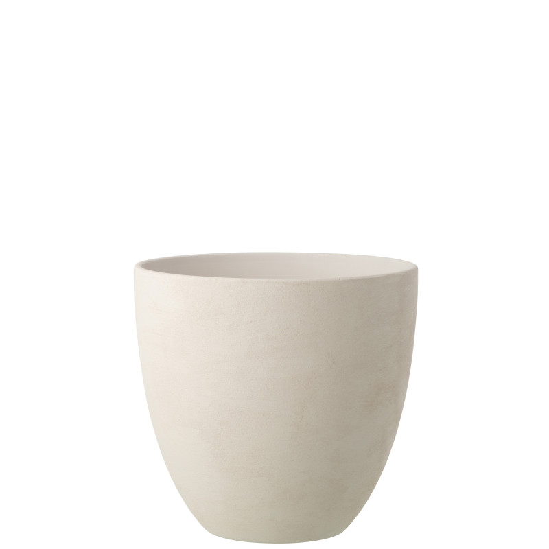 CACHEPOT ROND CÉRAMIQUE BLA XL (36x36x34cm) 