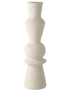 VASE BONNY CÉRAMIQUE BLANC (19,5x19,5x72cm) 