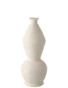 VASE BORIS CÉRAMIQUE BLANC (23x23x59cm) 