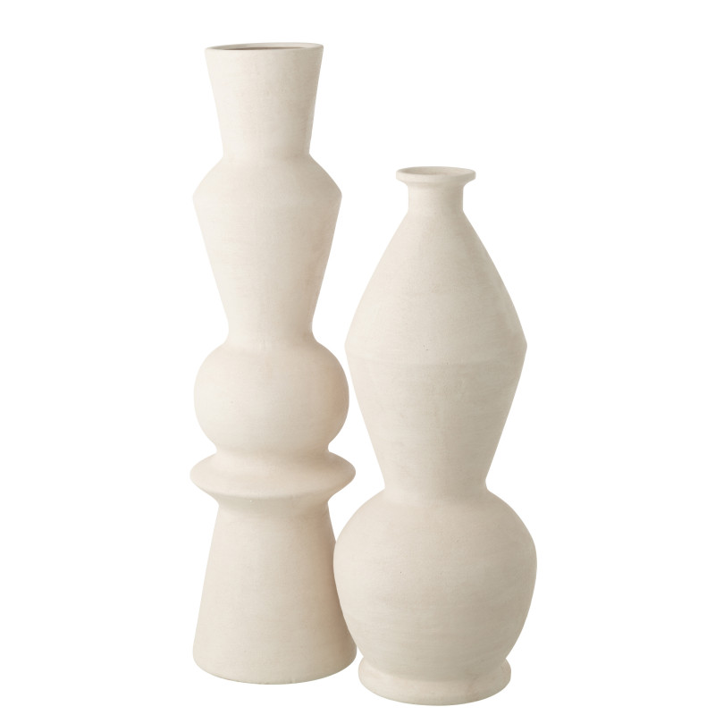 VASE BORIS CÉRAMIQUE BLANC (23x23x59cm) 