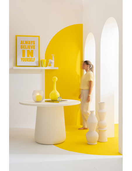 VASE BORIS CÉRAMIQUE BLANC (23x23x59cm) 
