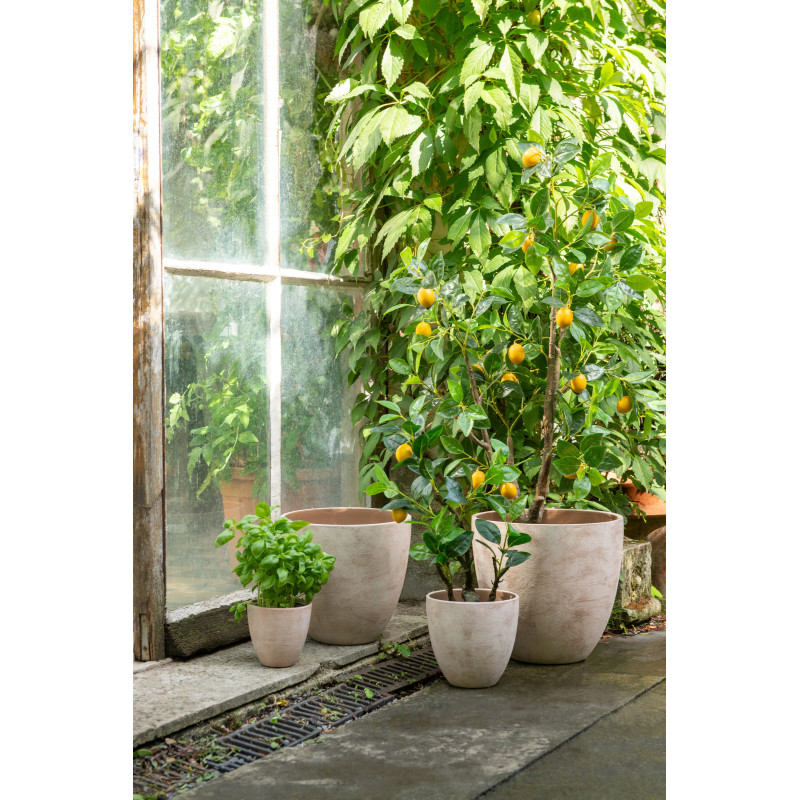 CACHEPOT ROND CÉRAMIQUE BEI M (20x20x19cm) 