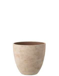 CACHEPOT ROND CÉRAMIQUE BEI L (30,5x30,5x29,5cm) 