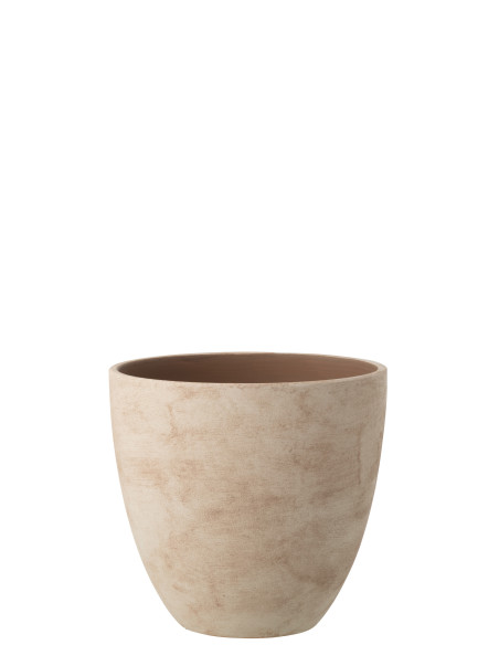 CACHEPOT ROND CÉRAMIQUE BEI L (30,5x30,5x29,5cm) 