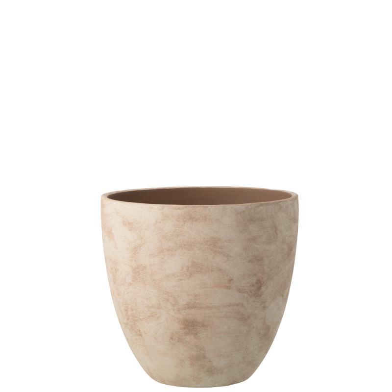 CACHEPOT ROND CÉRAMIQUE BEI XL (36x36x34cm) 