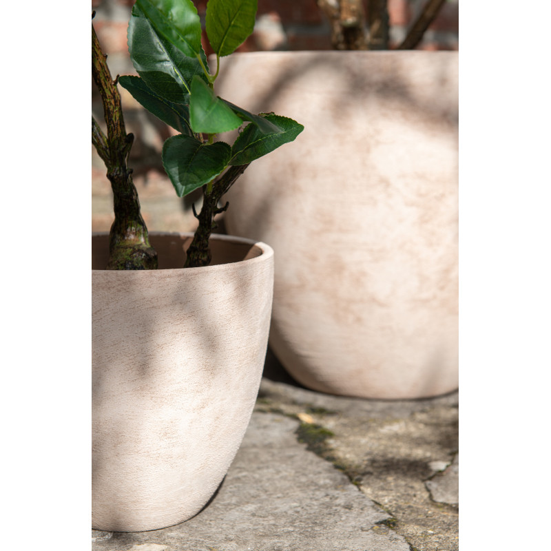 CACHEPOT ROND CÉRAMIQUE BEI XL (36x36x34cm) 