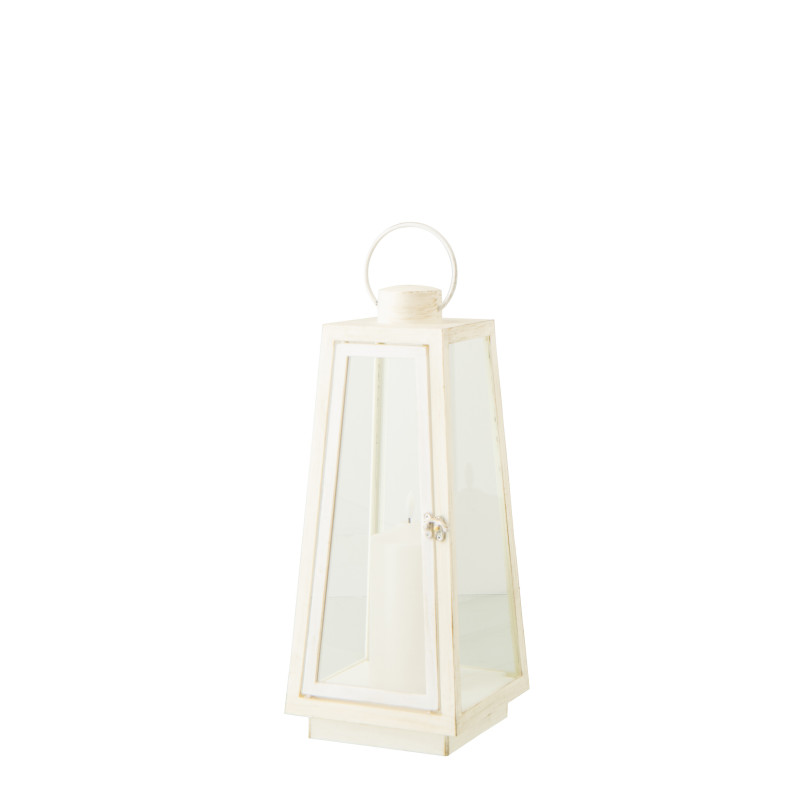 LANT + CANDLE LED VER BLA M (17x17x40,5cm) 